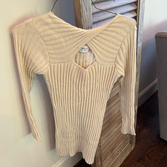 Hello Molly Mini Sweater Dress with Cutout - Picture 2 of 2